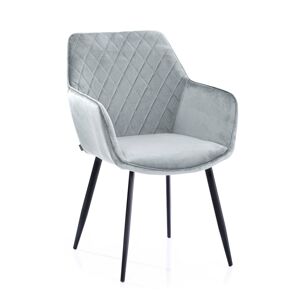 Designová židle Vialli stříbrná