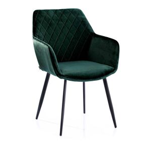 Designová židle Vialli tmavě zelená