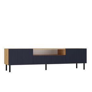 TV stolík KAMA 160 cm dub artisan/modrý