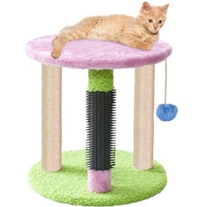 Kočičí škrabadlo COLORF zeleno-růžové