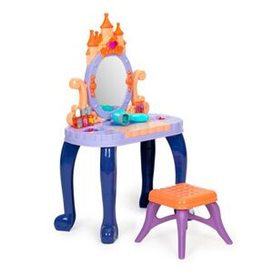 Dětský toaletní stolek s taburetem Království modro-fialovo-oranžový