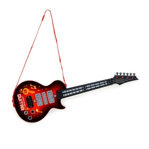 Dětská kytara Rock červeno-černá