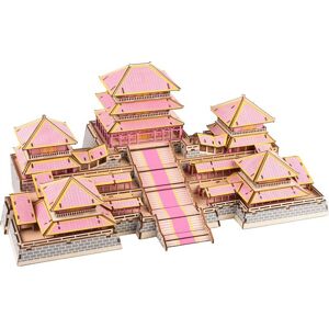 Dřevěné 3D puzzle Epang palace růžové