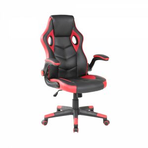 Otočná herní židle GAMER červeno-černá
