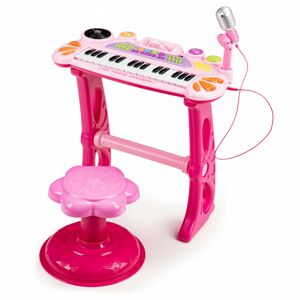 Detský keyboard s mikrofónom Laura ružová