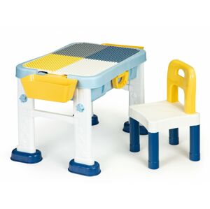 Multifunkční stolek se židličkou 6v1 Abbie modrý 