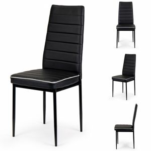 Jídelní židle Fata ModernHome 4 kusy - černá