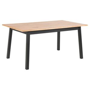 Jídelní stůl Chara 160x90 cm divoký dub/černý