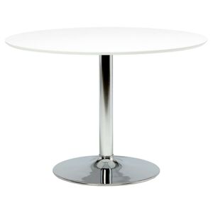 Jídelní stůl Ibiza 110 cm bílý/chrom