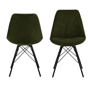 Jídelní židle Eris olivově zelená