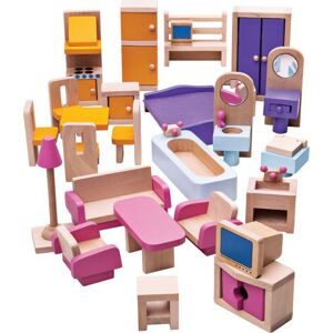 Dřevěný nábytek do domečku pro panenky DOLLS