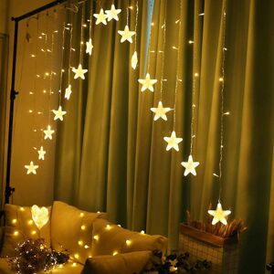 Vánoční světelný LED řetěz Stars 400 cm teplý bílý