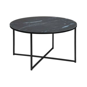 Konferenční stolek Alisma mramor černý/černá