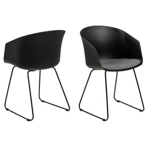 Designová stolička Moon čierna