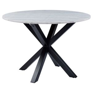 Okrúhly jedálenský stôl Heaven biely/čierny