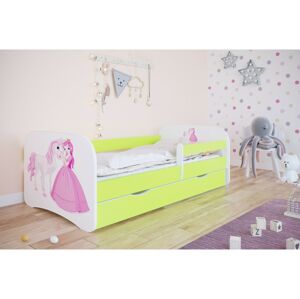 Dětská postel Babydreams princezna a poník zelená