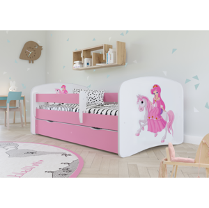Dětská postel Babydreams princezna na koni růžová