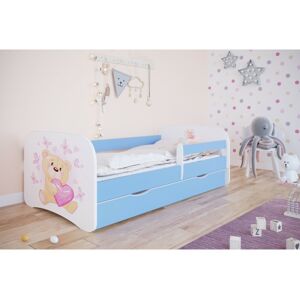 Dětská postel Babydreams medvídek s motýlky modrá