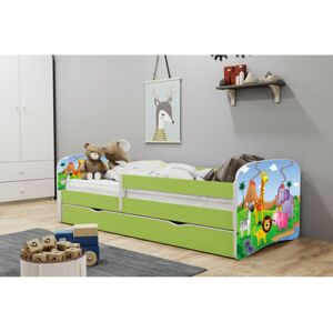 Dětská postel Babydreams safari zelená