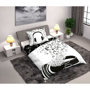 Bavlnená posteľná bielizeň Music 140x200 cm