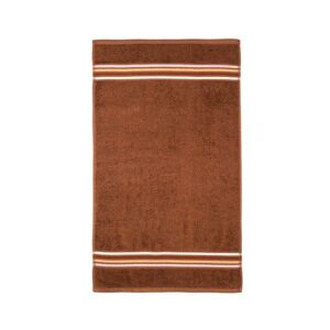 Bavlněný ručník Natali 50x90 cm hnědý