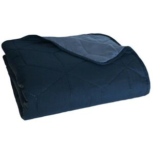 Obojstranný prehoz na posteľ Beddo 003 - 170x210 cm modrý