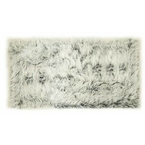 Kusový koberec s vysokým vlasem OMBRE 80x140cm - tmavě šedý