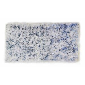 Kusový koberec s vysokým vlasem OMBRE 80 x 140 cm - modrý