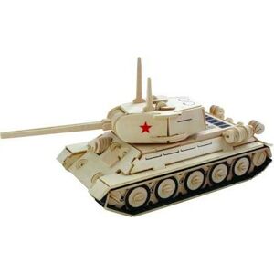 Dřevěné 3D puzzle Tank T-34 P