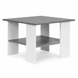 Konferenční stolek Fairy 60 cm bílo-šedý