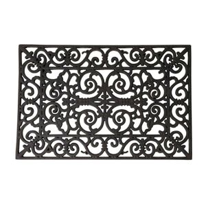 Dekorativní gumová rohožka Victoriana 60x40 cm černá