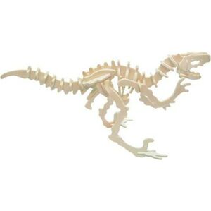 Dřevěné 3D puzzle Velociraptor