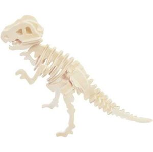 Dřevěné 3D puzzle Tyrannosaurus