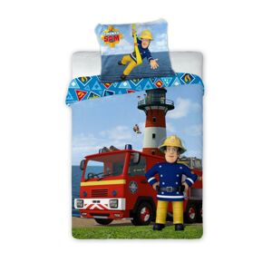 Dětské bavlněné povlečení Požárník Sam 033 - 100x135 cm