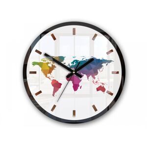 Nástěnné hodiny Map barevné