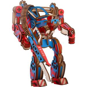Dřevěné 3D puzzle Powersuit modro-červené