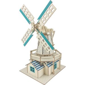 Dřevěné 3D puzzle Holandský větrný mlýn