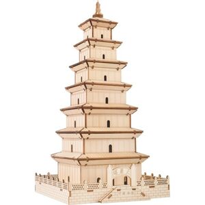 Dřevěné 3D puzzle Velká pagoda divoké husy