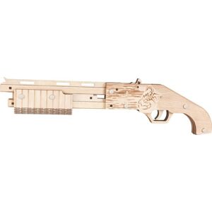 Dřevěné 3D puzzle Zbraň na gumičky Mossberg