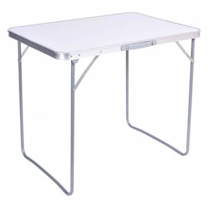 Campingový rozkladací stôl CORN 80 x 60 cm biely