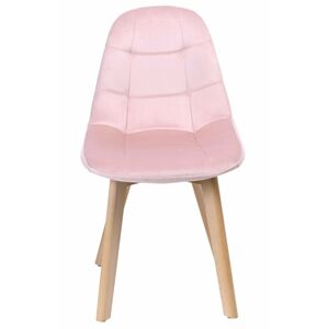 Židle AUSTIN VELVET růžová